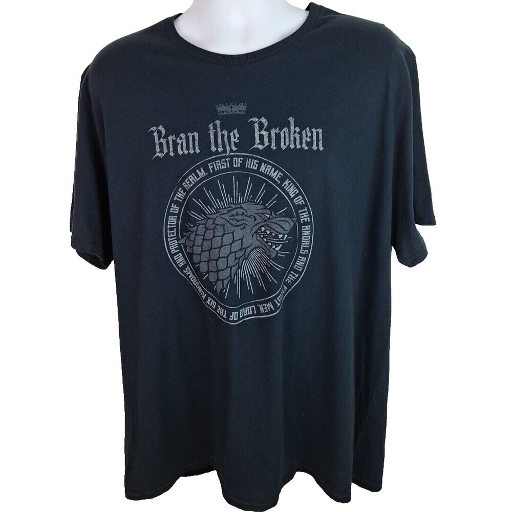 Game of Thrones Bran the Broken t-shirt size 2XL HBO TV show black 2019